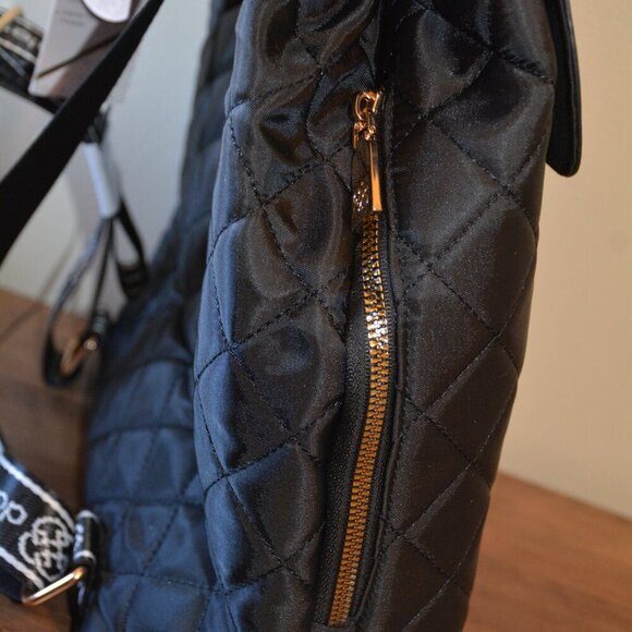 Daisy Fuentes Women Quilted Nylon Backpack Black NWT - Picture 12 of 14